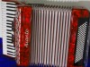 Aliante 3 voice piano accordion Red